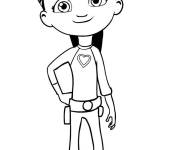 Coloriage Ruby la fille de Rusty Rivets