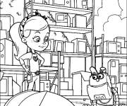 Coloriage Ruby Ramirez et Bytes de Rusty Rivets