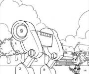 Coloriage Rusty et Robot imprimable