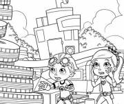Coloriage Rusty et Ruby en mission