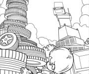 Coloriage Rusty Rivets en noir et blanc