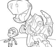 Coloriage et dessins gratuit Rusty Rivets Gar&ccedil;on et robot à imprimer