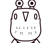 Coloriage et dessins gratuit Rusty Rivets robot avec points &agrave; lier à imprimer
