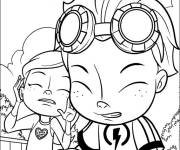 Coloriage Rusty Rivets rusty et Ruby Ramirez