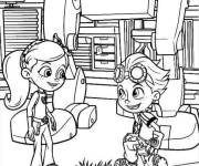 Coloriage Rusty, Ruby et Botasaur dessin anim&eacute;