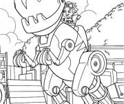 Coloriage Rusty sur Botasaur de Rusty Rivets