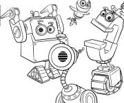 Coloriage et dessins gratuit Whirely, Bytes, Crush et Ray de Rusty Rivets à imprimer