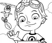 Coloriage Whirly et Rusty de Rusty Rivets