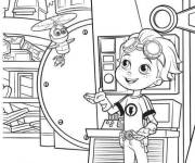 Coloriage Whirly vole haut Rusty Rivets
