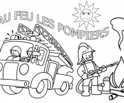 Coloriage Camion de Sam le Pompier