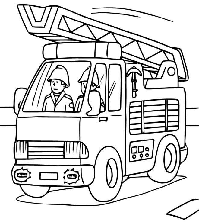 Coloriage Sam le Pompier 20 dessin gratuit à imprimer