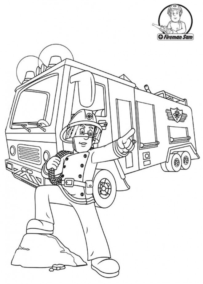 Coloriage Sam le Pompier 32 dessin gratuit à imprimer