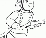Coloriage et dessins gratuit Sam le Pompier 4 à imprimer