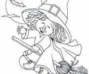 Coloriage Dessins de Sarah Kay sorci&egrave;re