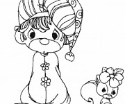 Coloriage Sarah Kay &agrave; imprimer gratuit