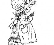 Coloriage Sarah Kay en jardin