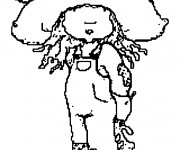 Coloriage Sarah Kay simple