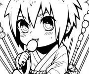 Coloriage B&eacute;b&eacute; Sasuke