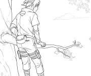 Coloriage Kakashi de Sasuke