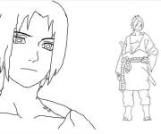 Coloriage et dessins gratuit L'invincible Sasuke à imprimer