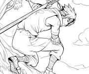 Coloriage La premi&egrave;re mission de Sasuke