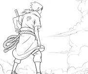 Coloriage Le combat final de Sasuke