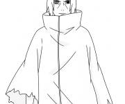 Coloriage le courageux Sasuke