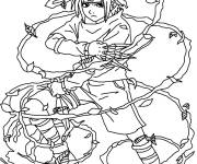 Coloriage Portrait de Uchiha Sasuke