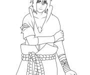 Coloriage Profil de Sasuke