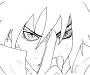 Coloriage Rinnegan Sasuke