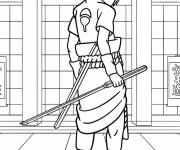 Coloriage Sasuke &agrave; la maison