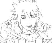 Coloriage Sasuke avec des bonbons