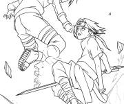 Coloriage Sasuke battant Kabuto