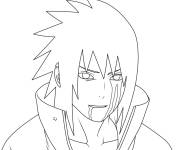 Coloriage Sasuke confiant