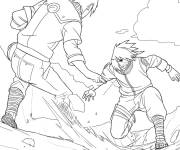Coloriage Sasuke contre Otsutsuki