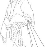 Coloriage Sasuke d'anime