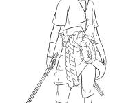 Coloriage Sasuke de la s&eacute;rie Naruto