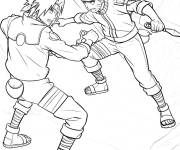 Coloriage Sasuke de Team 7