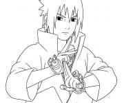 Coloriage Sasuke en image