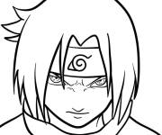 Coloriage Sasuke enrag&eacute;