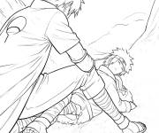 Coloriage Sasuke et Boruto
