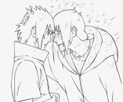 Coloriage Sasuke et Itachi