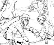 Coloriage Sasuke et Kage