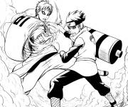 Coloriage Sasuke et la sc&egrave;ne de Shippuden