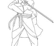 Coloriage Sasuke facile