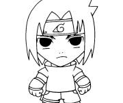 Coloriage Sasuke kawaii pour enfants
