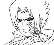 Coloriage Sasuke l'h&eacute;ros invincible