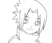 Coloriage Sasuke mignon dessin&eacute; &agrave; la main