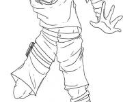 Coloriage Sasuke Ninja dessin&eacute; &agrave; la main