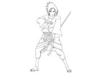 Coloriage et dessins gratuit Sasuke pour gar&ccedil;ons à imprimer